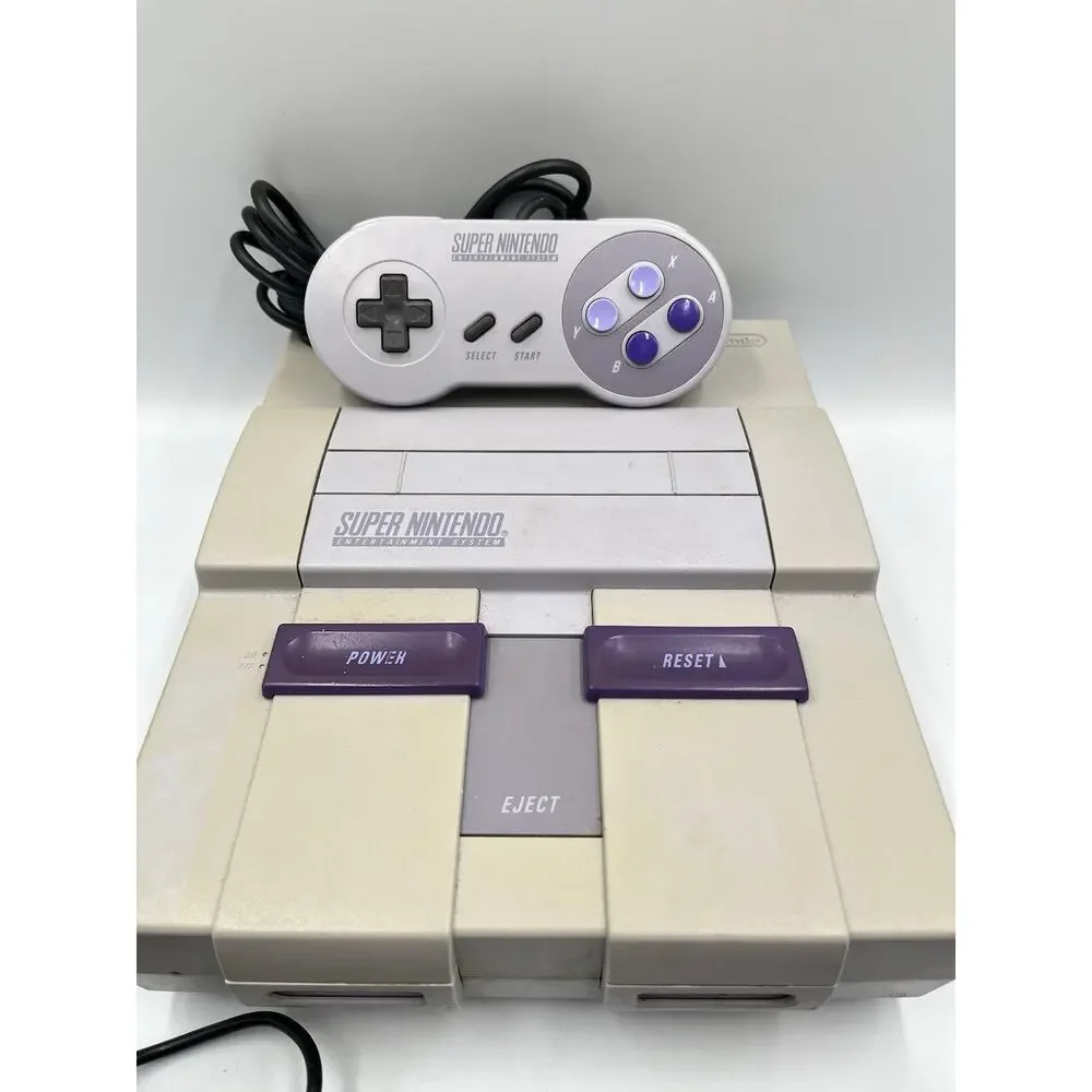 Nintendo Super NES Console SNS-001 OEM Bundle Controller Power AV Cord